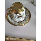 قاشق چای سرامیکی با کارایی بالا فنجان چای نقره ای طلایی گل رز آبی طلایی گل رز سیاه رنگ PVD دستگاه خلاء خلاء PVD