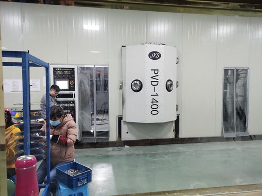 دستگاه پوشش خلاء PVD فناوری پاشش مغناطیسی PLC کنترل صفحه لمسی حوضچه های شستشوی بهداشتی پوشش طلا و نقره