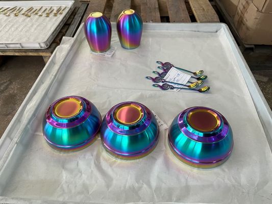 دستگاه پوشش خلاء سرامیکی Pvd تجهیزات پوشش خلاء Pvd برای پوشش رنگ طلا