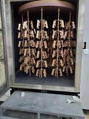 دستگاه پوشش خلاء PVD با پوشش ضد خوردگی مقاوم در برابر سایش بالا و سیستم کنترل خودکار کامل برای قطعات قفل