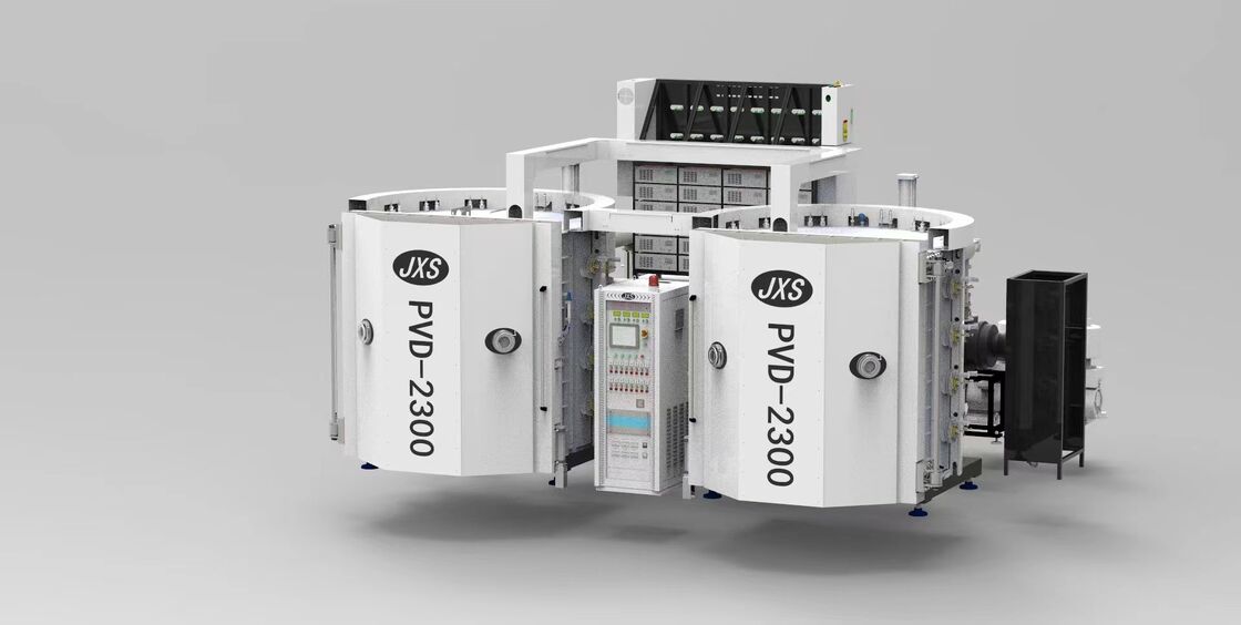 ماشین پوشش خلاء PVD اتوماتیک کامل برای صنایع سرامیکی با رنگ روشن و درخشش بالا و 1 سال گارانتی