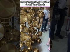 ماشین پوشش خلاء PVD کریستال شیشه ای برای رنگ طلا